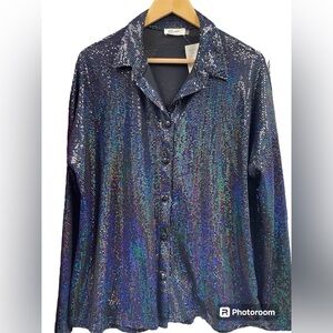 Blumin Apparel Shimmer Top Size L